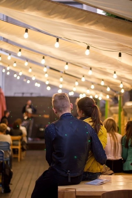 Открытая площадка в стиле лофт 