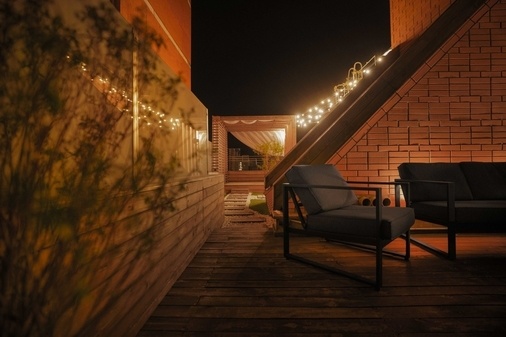 Велика Тераса на 21 поверсі з видом на Печерськ