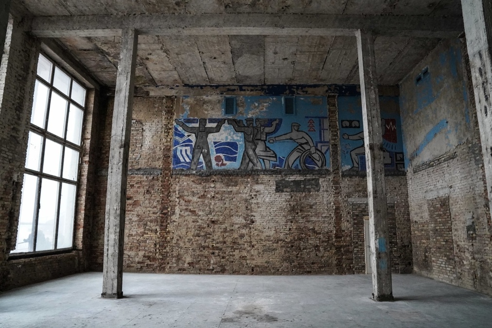 Исторические помещения внутри Речного Вокзала