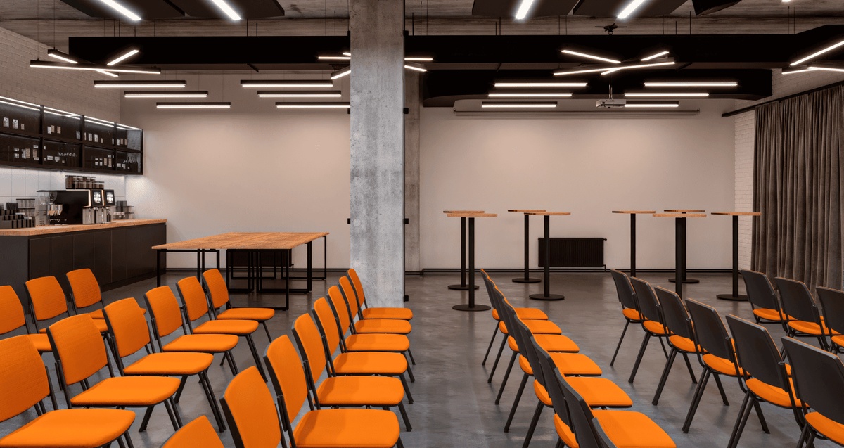 Конференц-зал в укритті в PORT Lviv