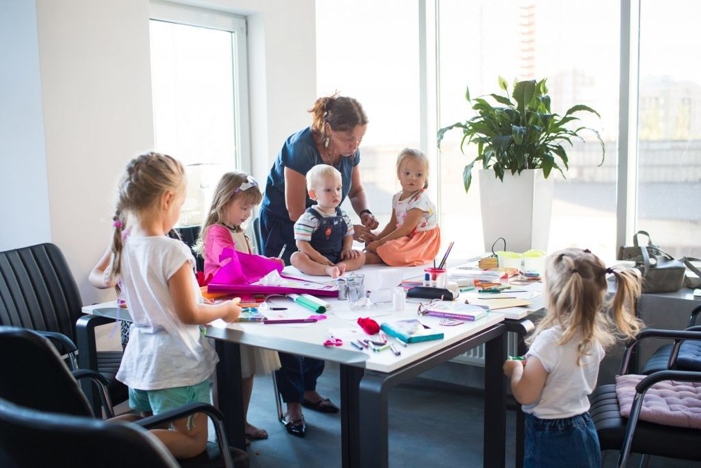 Лофтовый конференц-зал с кухней