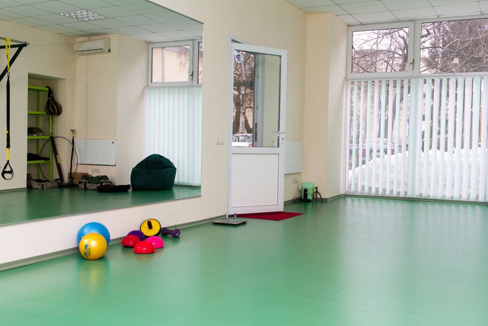 Оборудованный зал для групповых занятий 