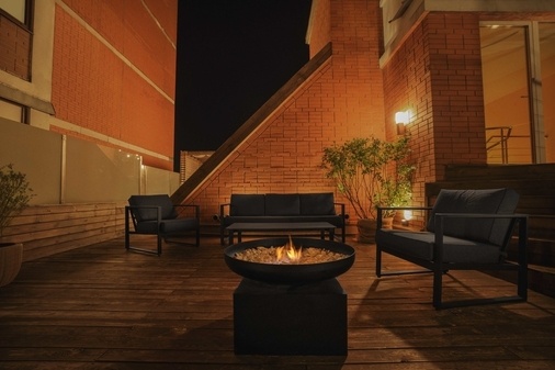 Велика Тераса на 21 поверсі з видом на Печерськ