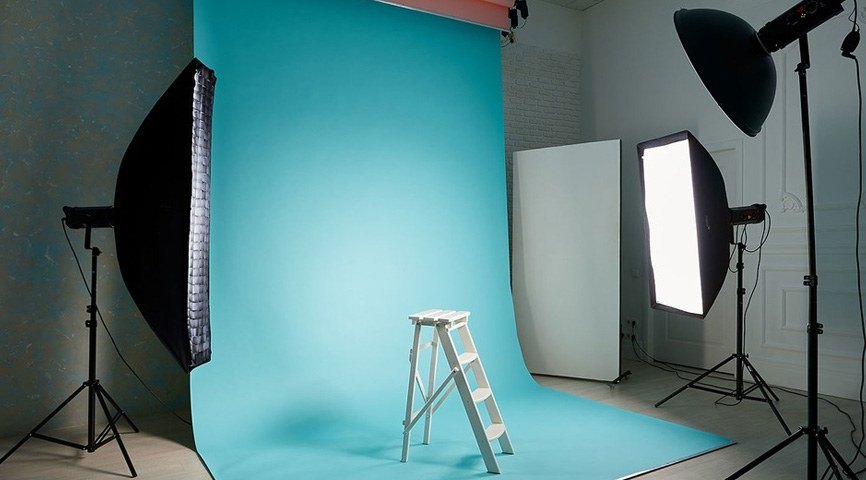 Голубой фон